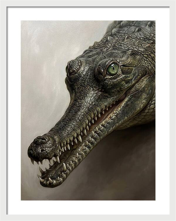 Gharial Portrait In Realism