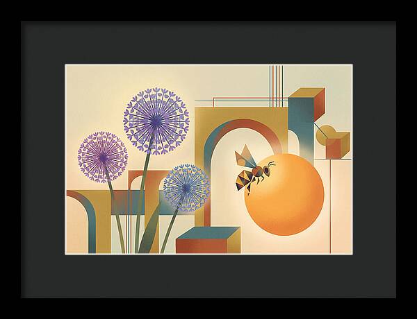 Giant Allium And Bee