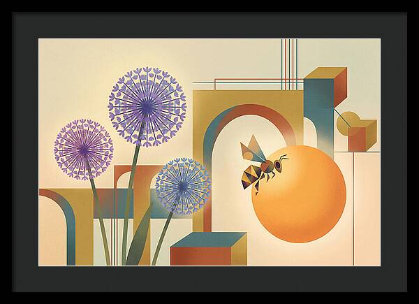 Giant Allium And Bee
