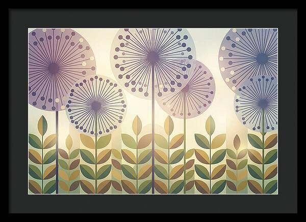 Giant Allium Globes Rising Above Green