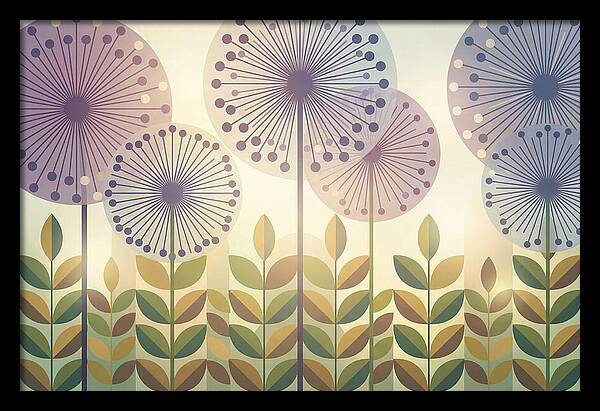 Giant Allium Globes Rising Above Green