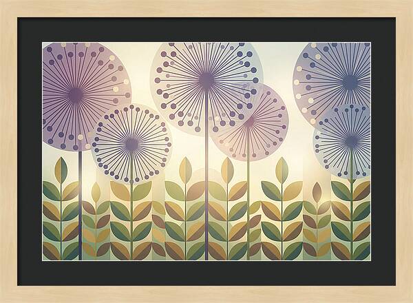Giant Allium Globes Rising Above Green