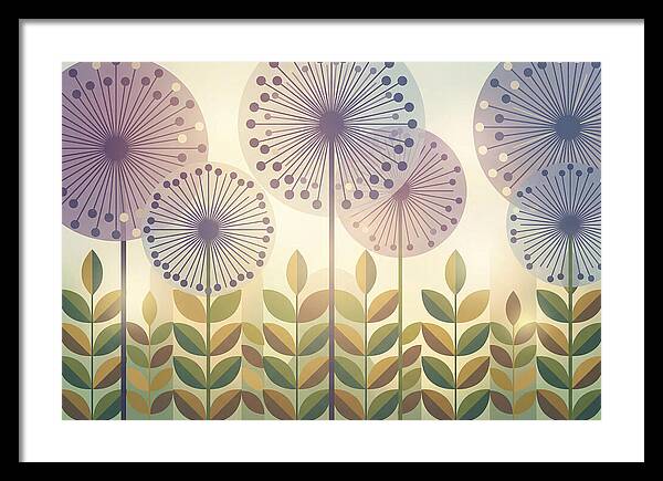 Giant Allium Globes Rising Above Green