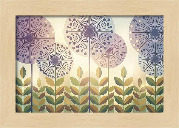Giant Allium Globes Rising Above Green