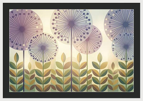 Giant Allium Globes Rising Above Green
