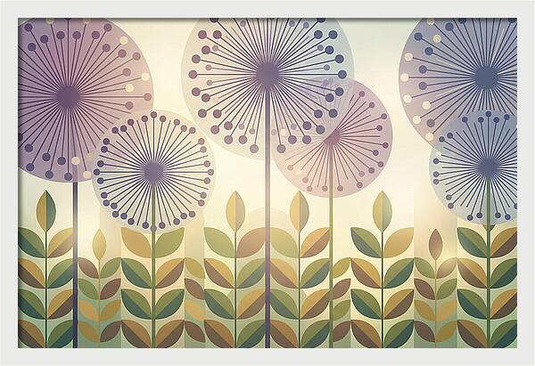 Giant Allium Globes Rising Above Green
