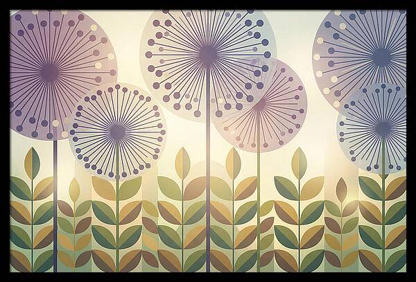 Giant Allium Globes Rising Above Green