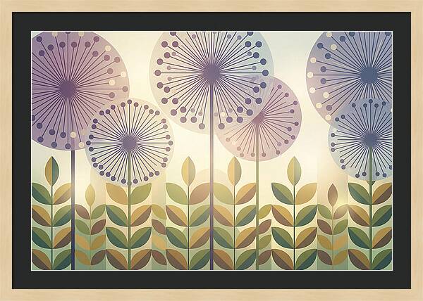 Giant Allium Globes Rising Above Green