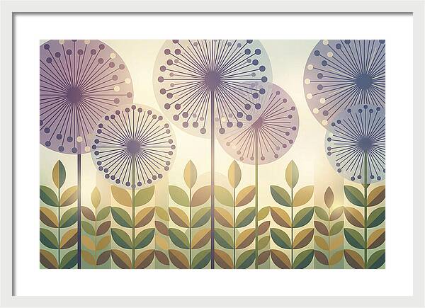 Giant Allium Globes Rising Above Green