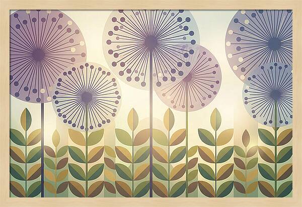 Giant Allium Globes Rising Above Green