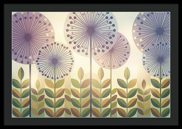Giant Allium Globes Rising Above Green