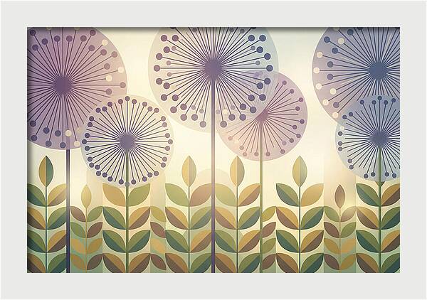 Giant Allium Globes Rising Above Green
