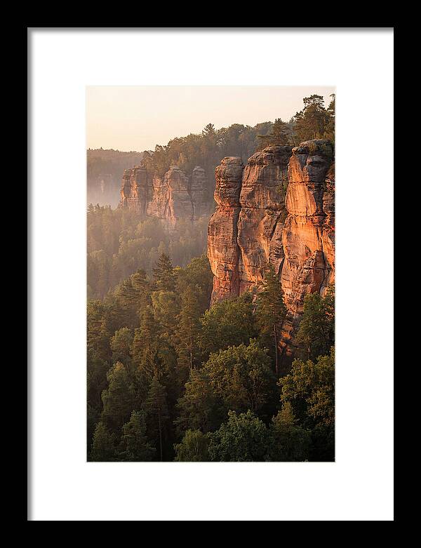 Giant City Bluffs At Dawn