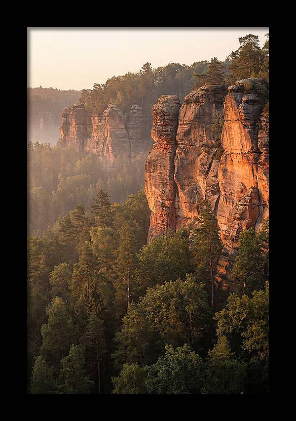 Giant City Bluffs At Dawn