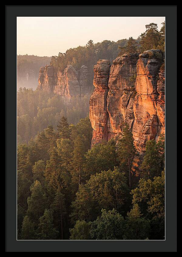 Giant City Bluffs At Dawn