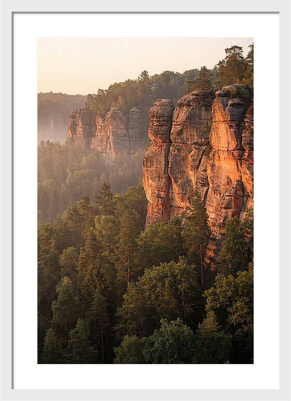 Giant City Bluffs At Dawn