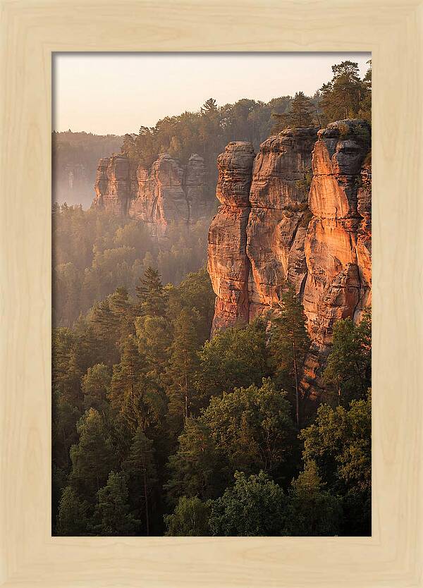 Giant City Bluffs At Dawn