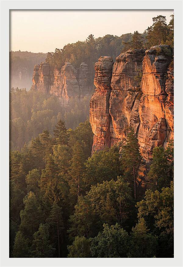 Giant City Bluffs At Dawn