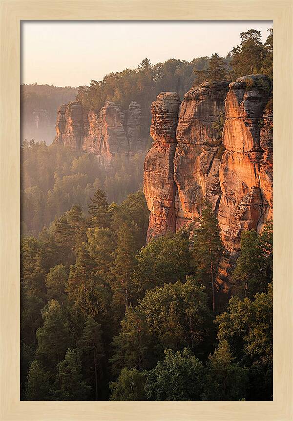 Giant City Bluffs At Dawn