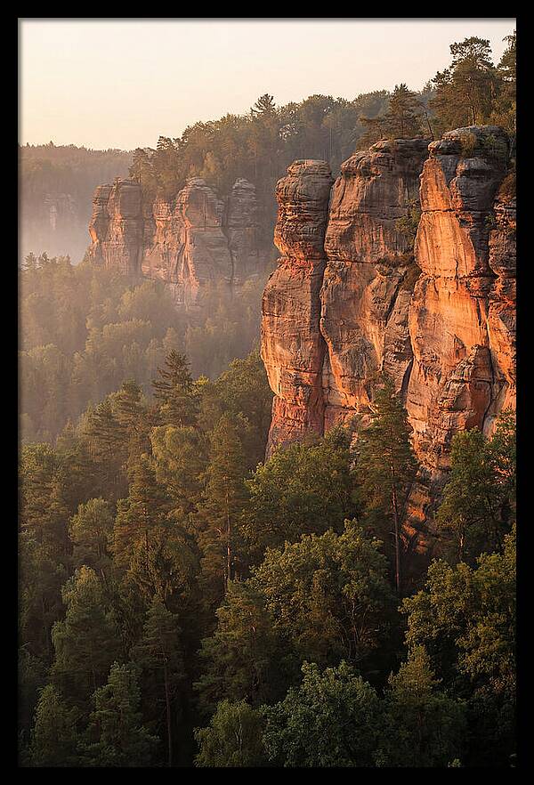 Giant City Bluffs At Dawn