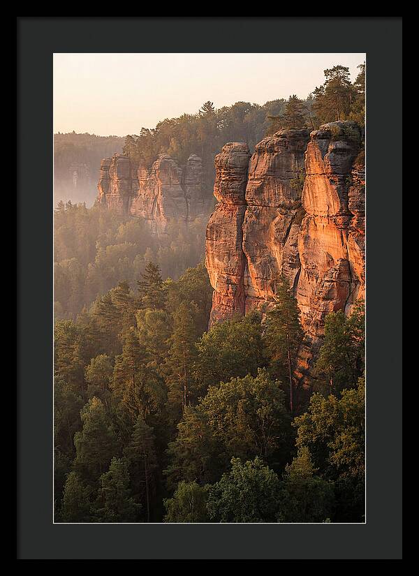 Giant City Bluffs At Dawn