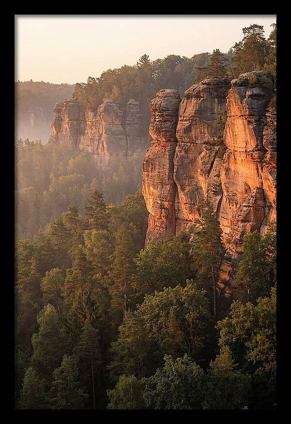 Giant City Bluffs At Dawn