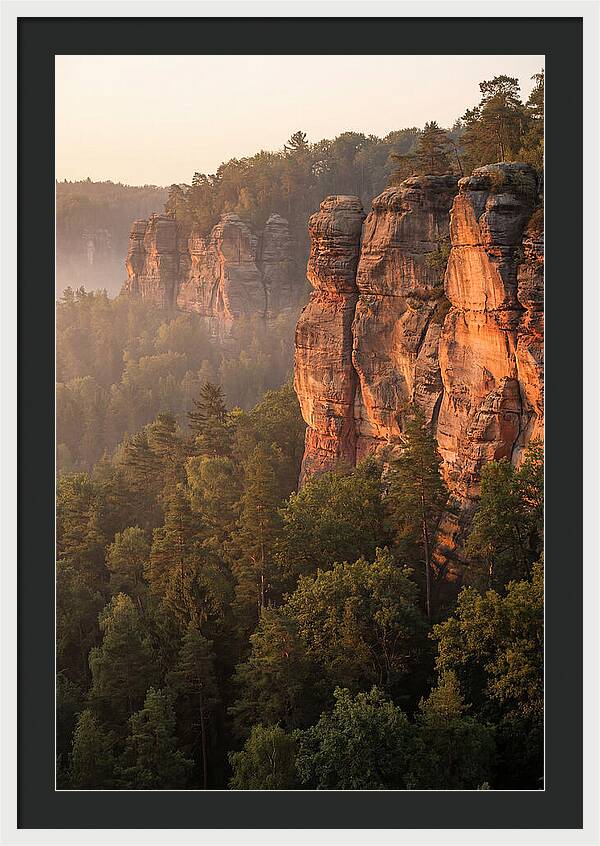 Giant City Bluffs At Dawn