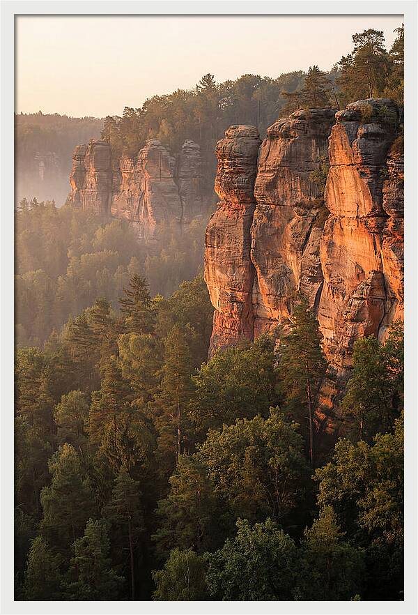 Giant City Bluffs At Dawn