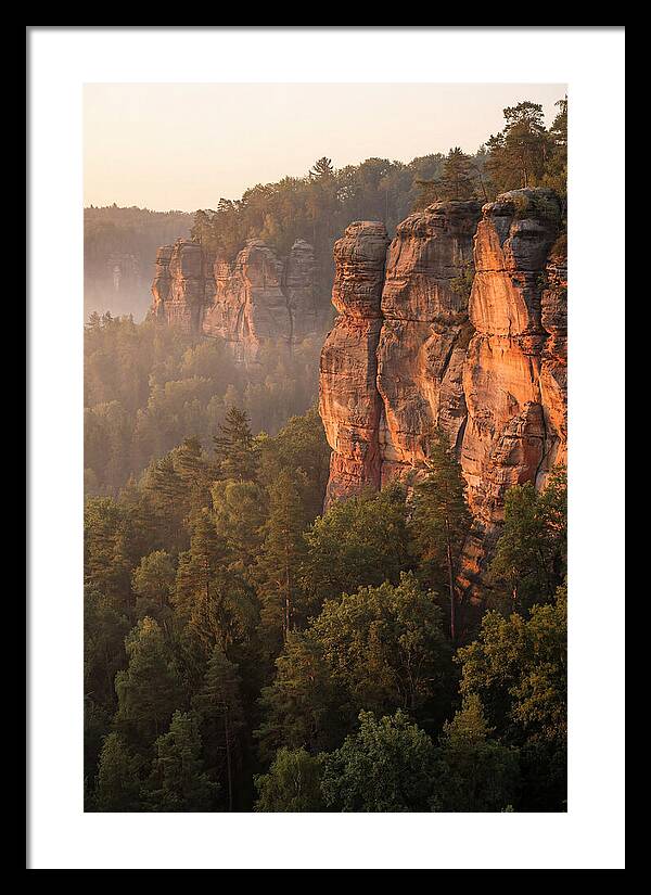 Giant City Bluffs At Dawn