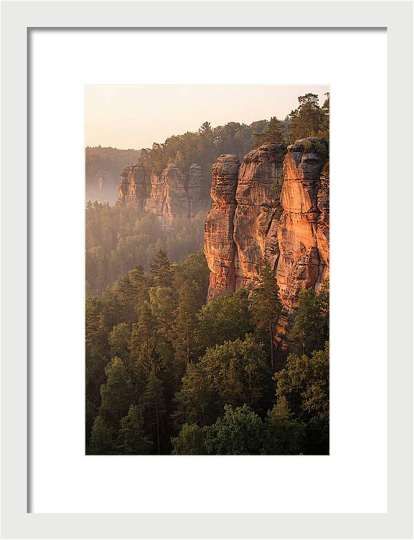 Giant City Bluffs At Dawn