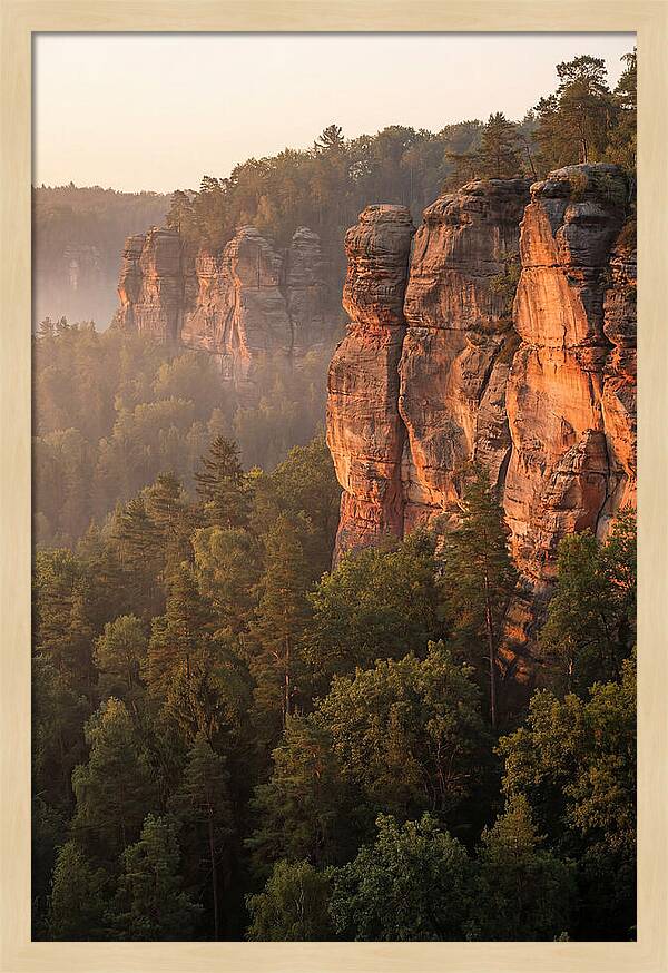 Giant City Bluffs At Dawn