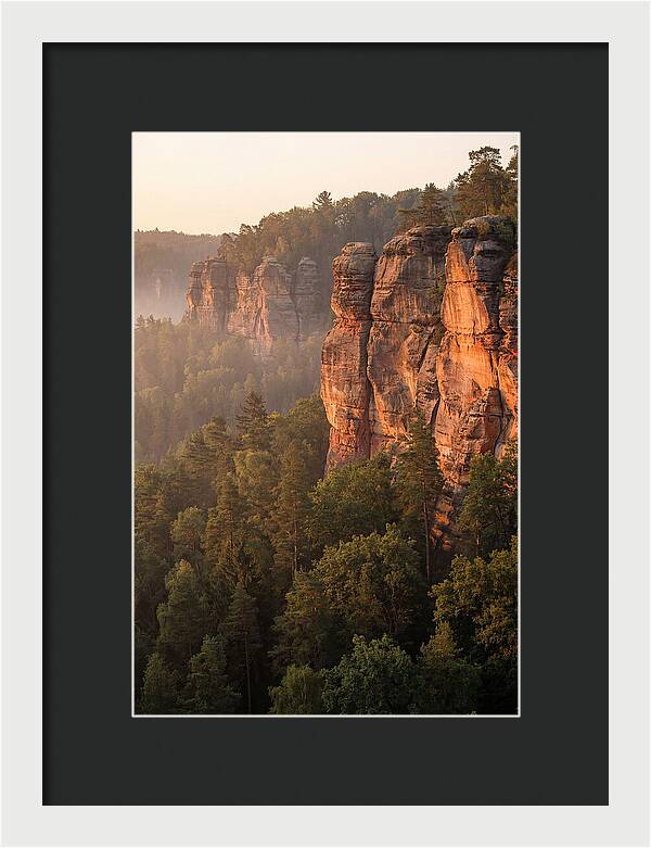 Giant City Bluffs At Dawn