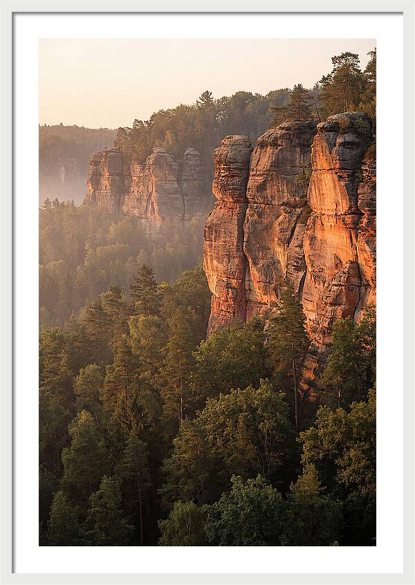 Giant City Bluffs At Dawn