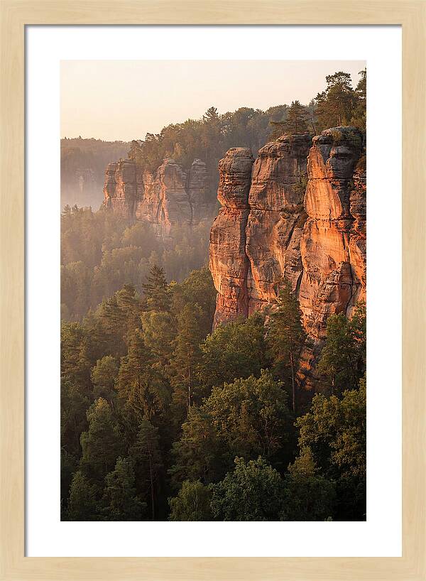 Giant City Bluffs At Dawn