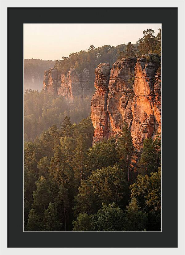 Giant City Bluffs At Dawn