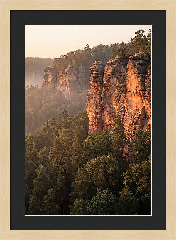 Giant City Bluffs At Dawn