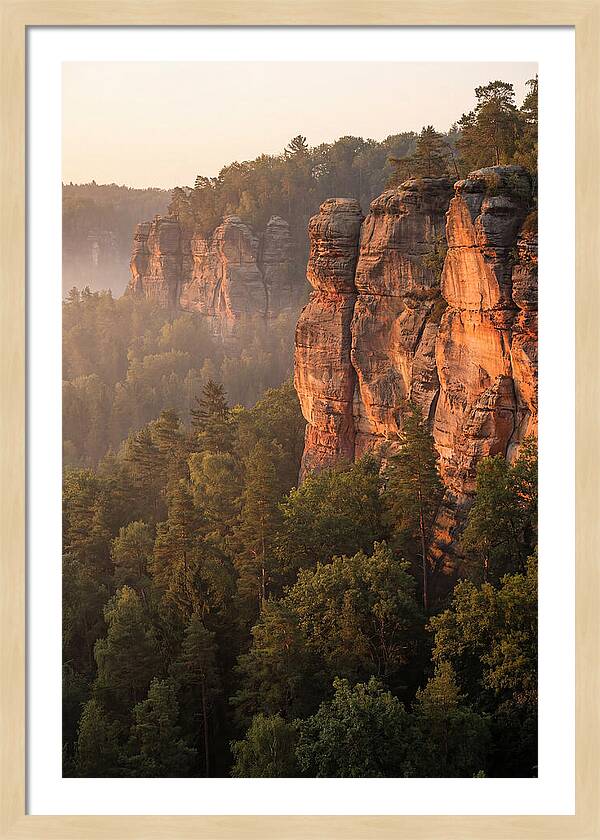 Giant City Bluffs At Dawn