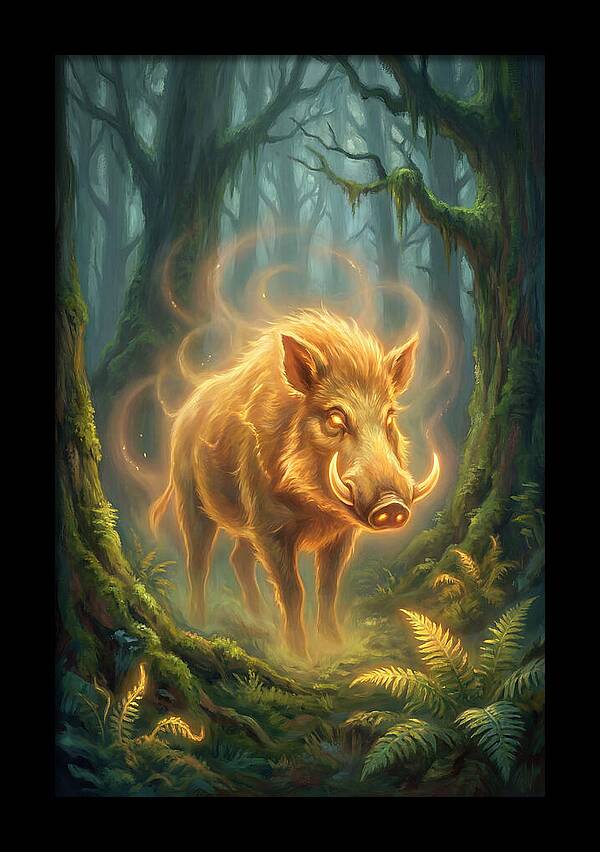 Giant Forest Hog Illuminated