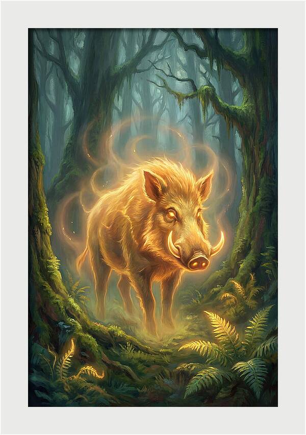 Giant Forest Hog Illuminated