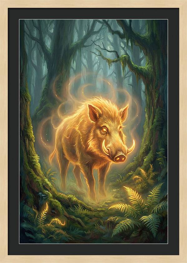 Giant Forest Hog Illuminated