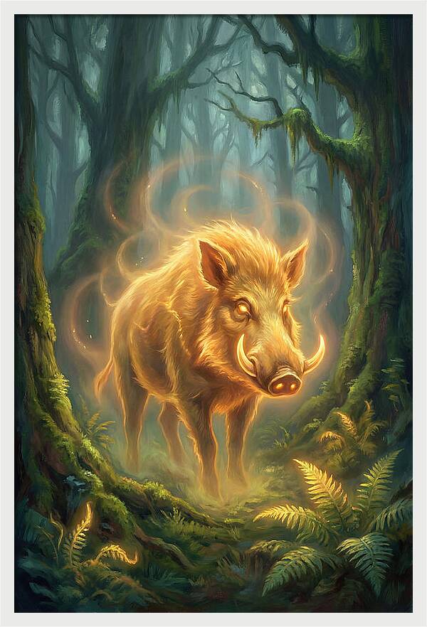 Giant Forest Hog Illuminated