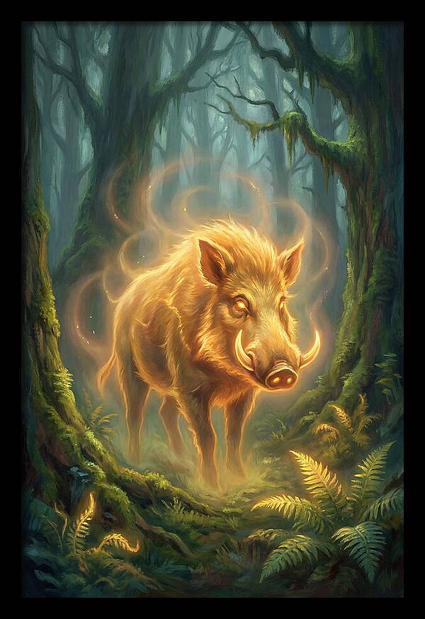 Giant Forest Hog Illuminated
