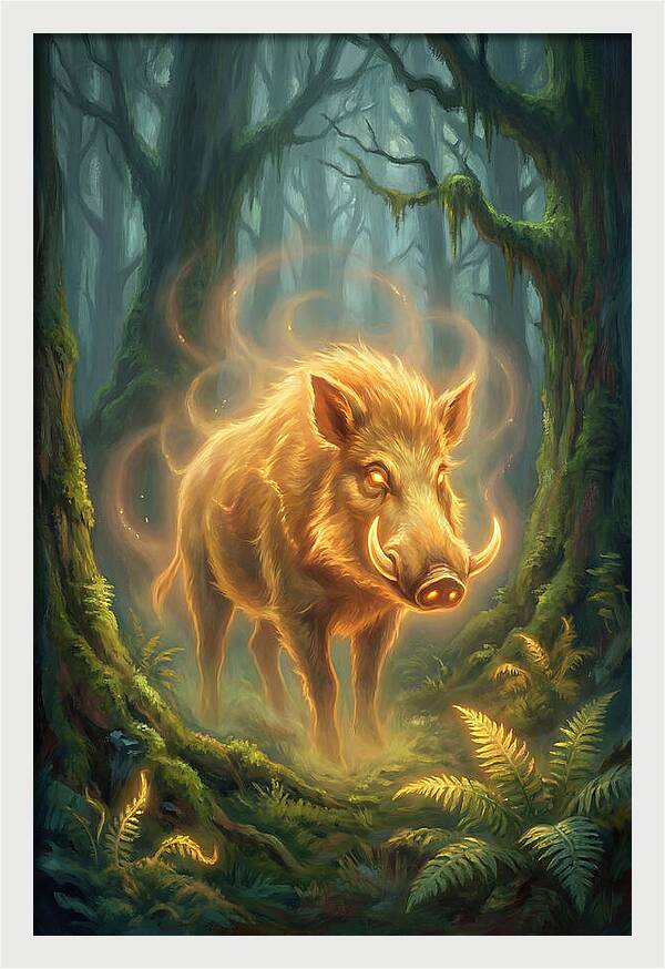 Giant Forest Hog Illuminated