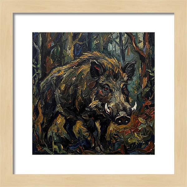Giant Forest Hog In Expressionist Style