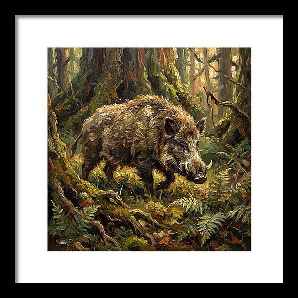 Giant Forest Hog In Nature