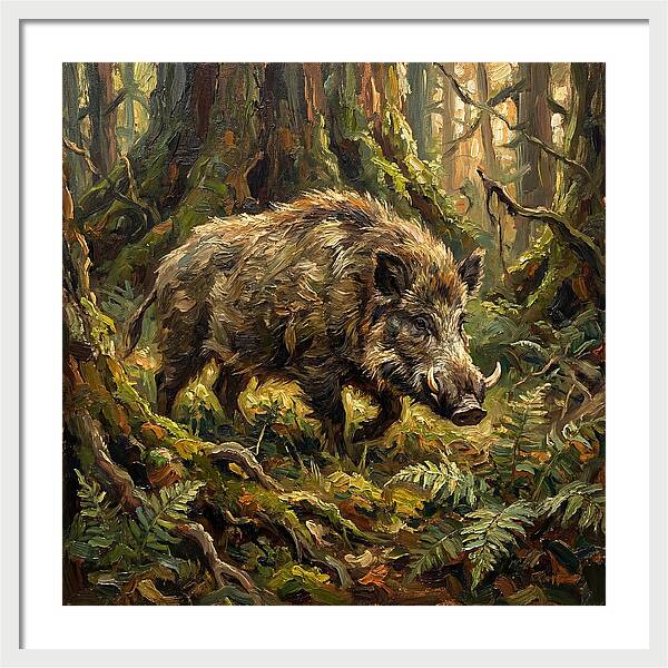 Giant Forest Hog In Nature