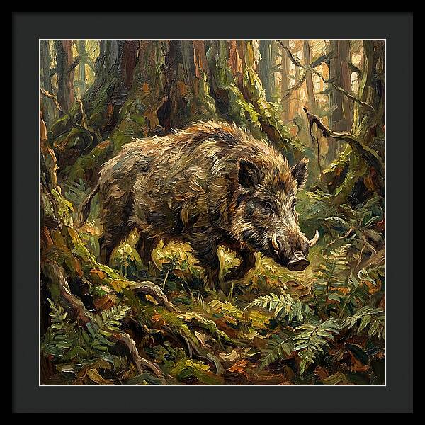 Giant Forest Hog In Nature