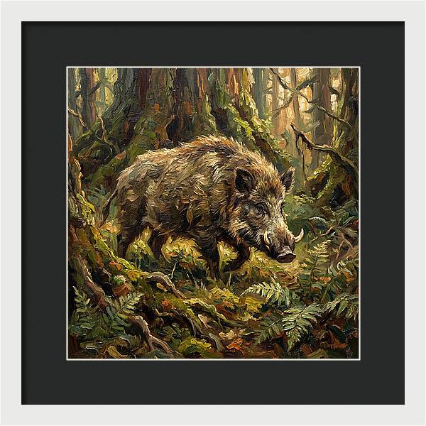 Giant Forest Hog In Nature