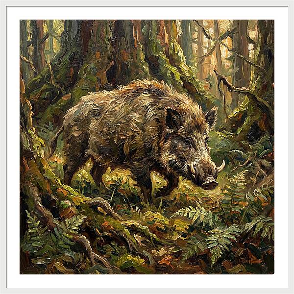 Giant Forest Hog In Nature