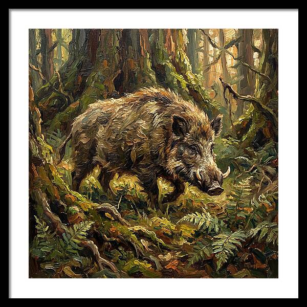 Giant Forest Hog In Nature